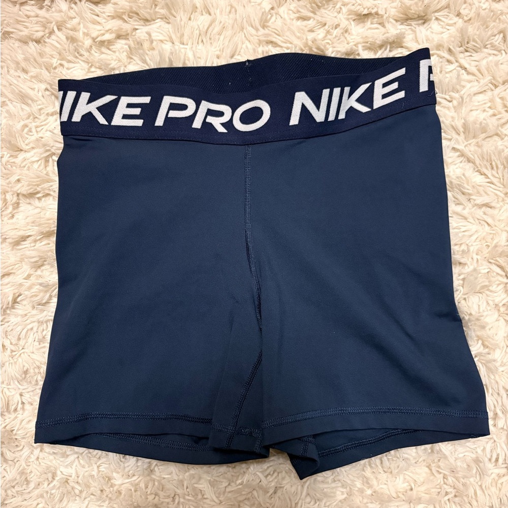 Navy Blue Nike Pro Shorts